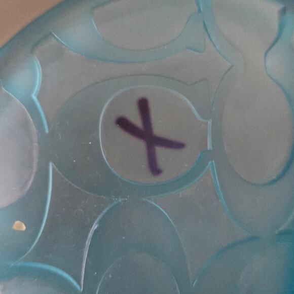 Coach Ulyssa Clear Blue Pool Slides  size 9 - Picture 3 of 6